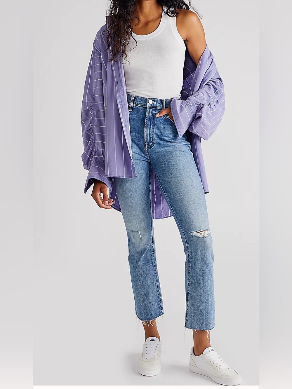 MOTHER The Hustler Ankle Fray Jean Size 28